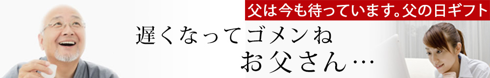 父の日遅れてごめんね