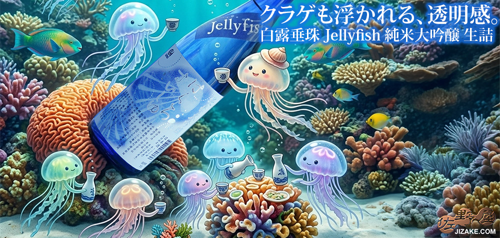  ◇白露垂珠　Jellyfish(ジェリーフィッシュ)　純米大吟醸　生詰　