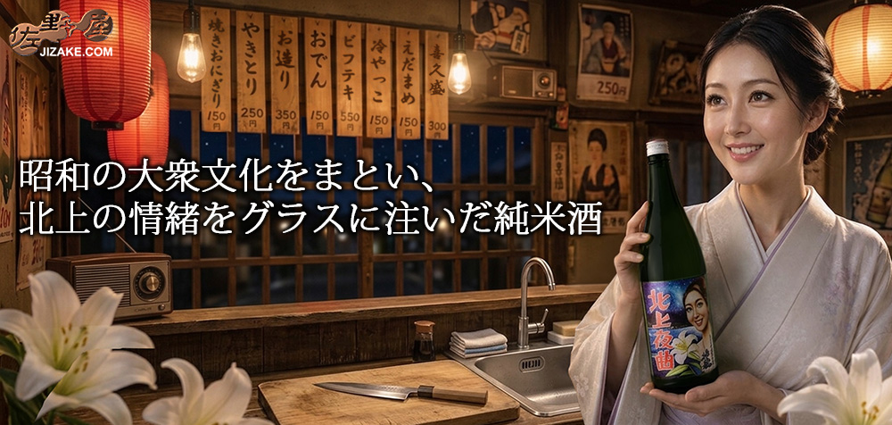 ◇喜久盛 純米酒 北上夜曲(きたかみやきょく) 火入れ 原酒