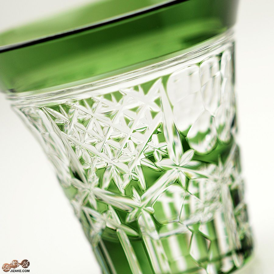 【木箱入】八千代切子 杯　角亀甲柄(つのきっこうがら)　LS19755SCG-C689