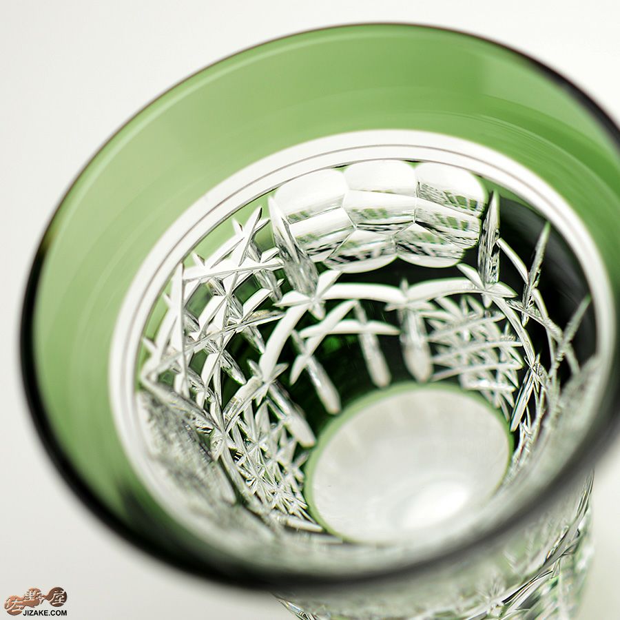 【木箱入】八千代切子 杯　角亀甲柄(つのきっこうがら)　LS19755SCG-C689