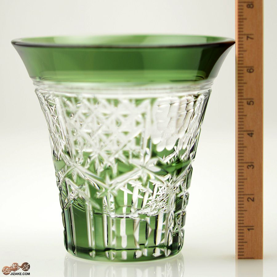 【木箱入】八千代切子 杯　角亀甲柄(つのきっこうがら)　LS19755SCG-C689