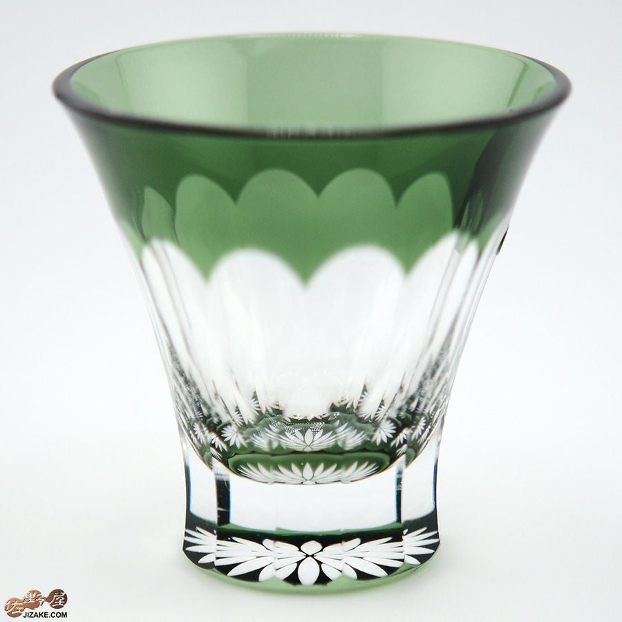 木箱入】八千代切子 万華鏡 杯(菊柄) LS19759SCG-C694-S3 | 日本酒専門