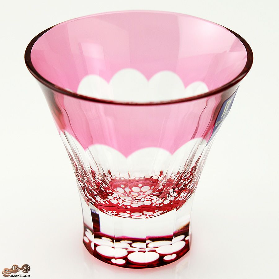 木箱入】八千代切子 万華鏡 杯(紅梅柄) LS19759SAU-C694-S1 | 日本酒