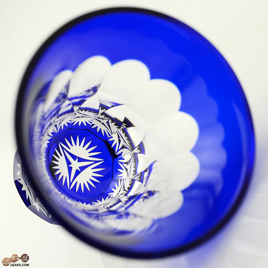 木箱入】八千代切子 万華鏡 杯(笹の葉柄) LS19759SULM-C694-S2