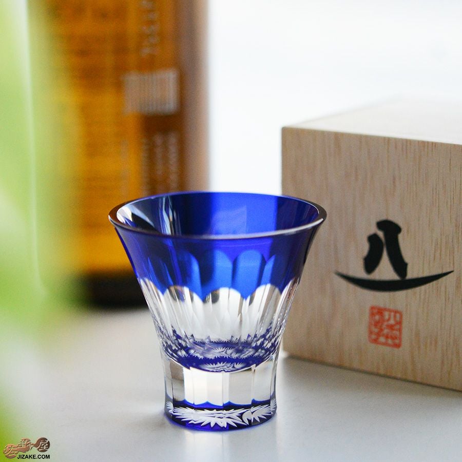 木箱入】八千代切子 万華鏡 杯(笹の葉柄) LS19759SULM-C694-S2