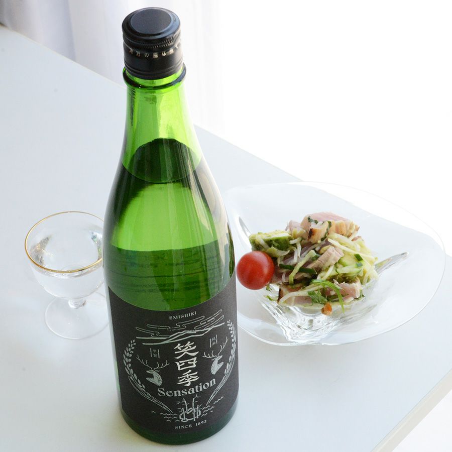 ◇笑四季 Sensation 純米黒ラベル 火入れ | 日本酒専門店 佐野屋