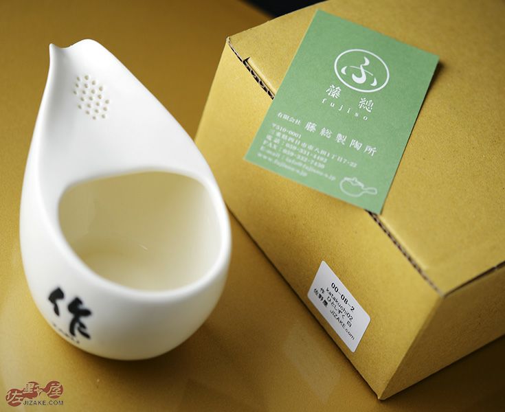 作 萬古焼酒器 「ひとしずく」 白 | 日本酒専門店 佐野屋 JIZAKE.COM