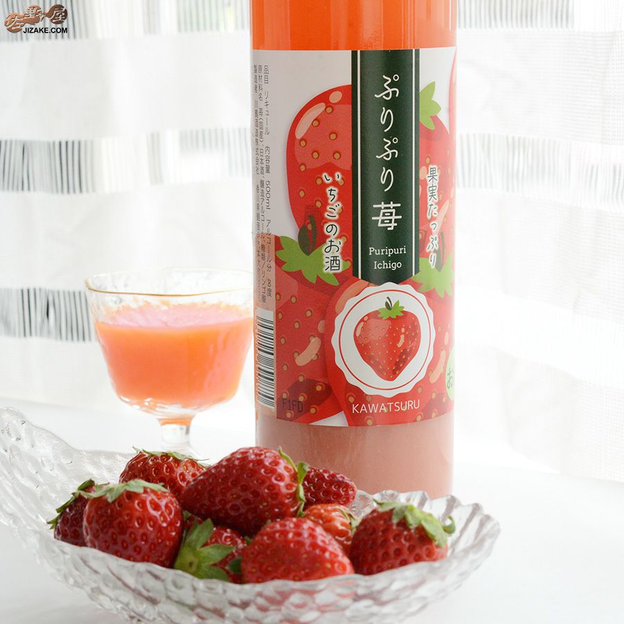 ◇川鶴 ぷりぷり苺 500ml | 日本酒専門店 佐野屋 JIZAKE.COM