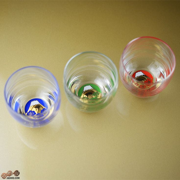 木箱入】富士見松竹梅 杯3種揃え G086-T238 | 日本酒専門店 佐野屋