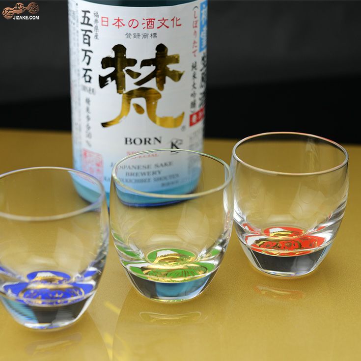 木箱入】富士見松竹梅 杯3種揃え G086-T238 | 日本酒専門店 佐野屋
