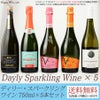 送料無料】デイリー・スパークリングワイン 750ml×5本セット (北海道・沖縄は送料480円注文後に追加)