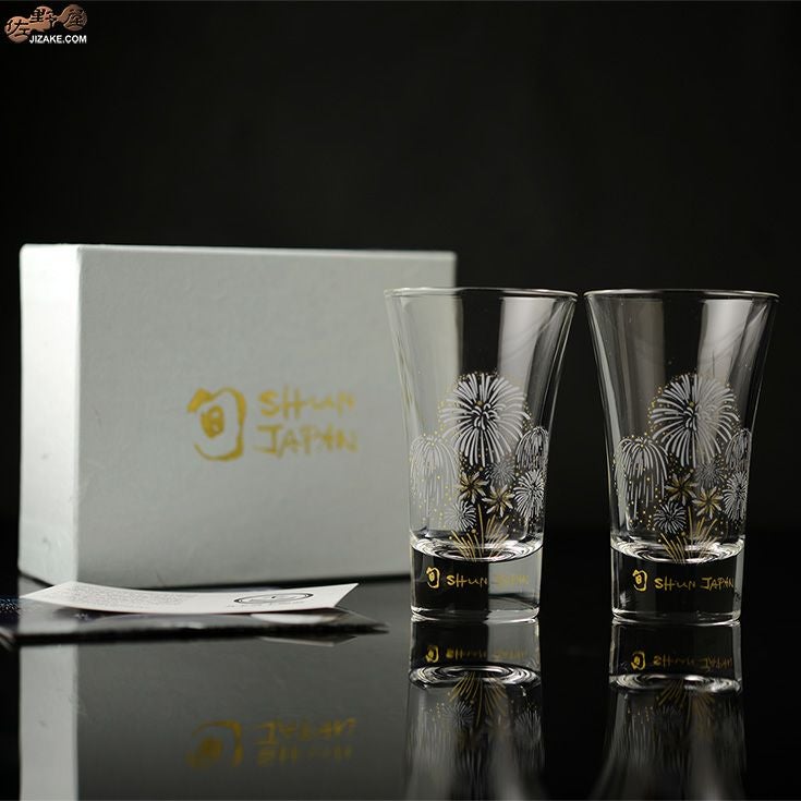 箱入】冷感花火 天開グラス ペアセット | 日本酒専門店 佐野屋 JIZAKE.COM