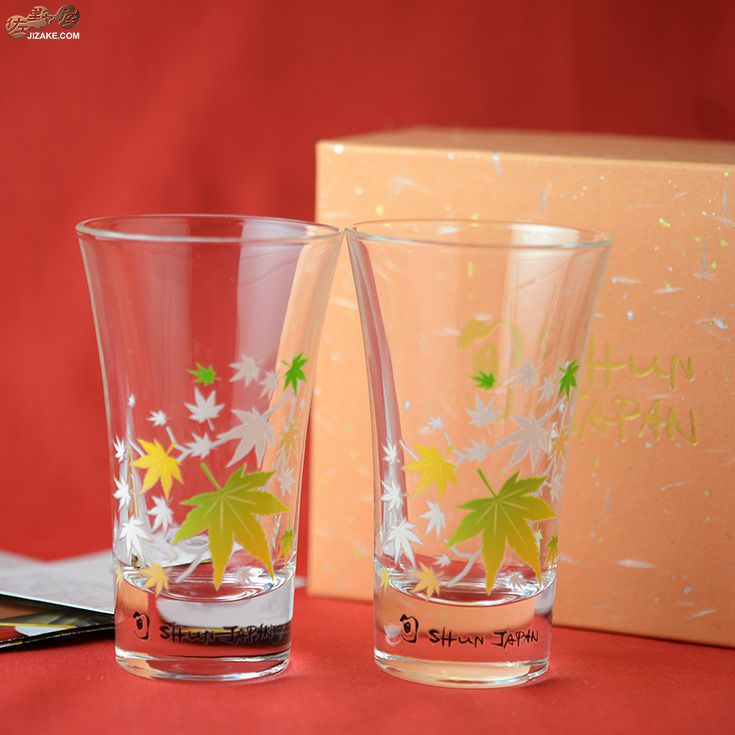 箱入】冷感紅葉 天開グラス ペアセット | 日本酒専門店 佐野屋 JIZAKE.COM