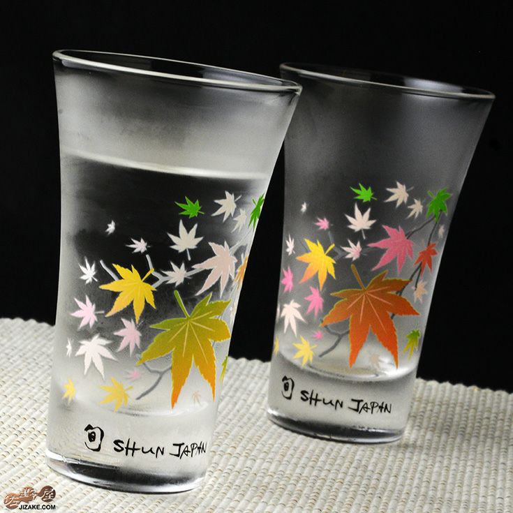 箱入】冷感紅葉 天開グラス ペアセット | 日本酒専門店 佐野屋 JIZAKE.COM