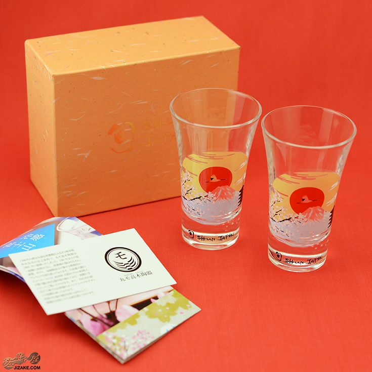 箱入】冷感富士山 天開グラス ペアセット | 日本酒専門店 佐野屋