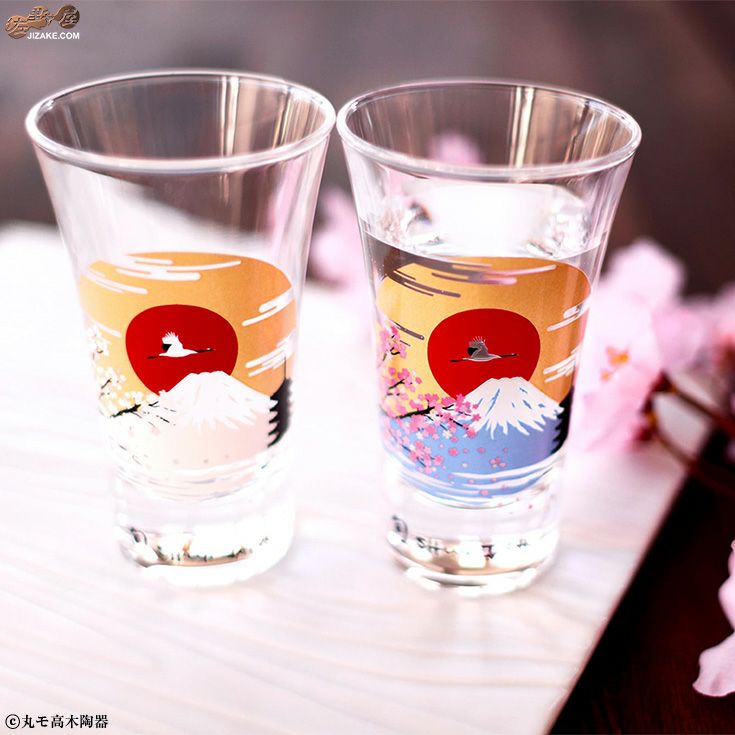 箱入】冷感富士山 天開グラス ペアセット | 日本酒専門店 佐野屋