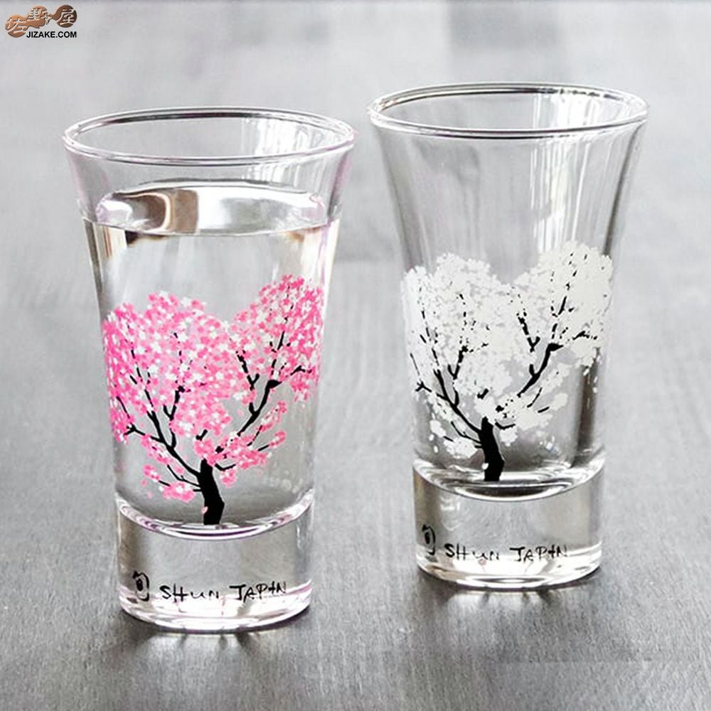 箱入】冷感桜 天開グラス ペアセット | 日本酒専門店 佐野屋 JIZAKE.COM