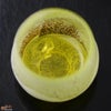 【箱入】風のしらべ　新緑　底イエロー 酒盃　ガラス作家　伊藤泰三　SUN GLASS STUDIO KYOTO