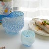 【箱入】風のしらべ　水色SILVER　酒盃　伊藤泰三　SUN GLASS STUDIO KYOTO