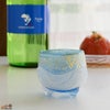 【箱入】風のしらべ　ブルーGOLD　酒盃　伊藤泰三　SUN GLASS STUDIO KYOTO