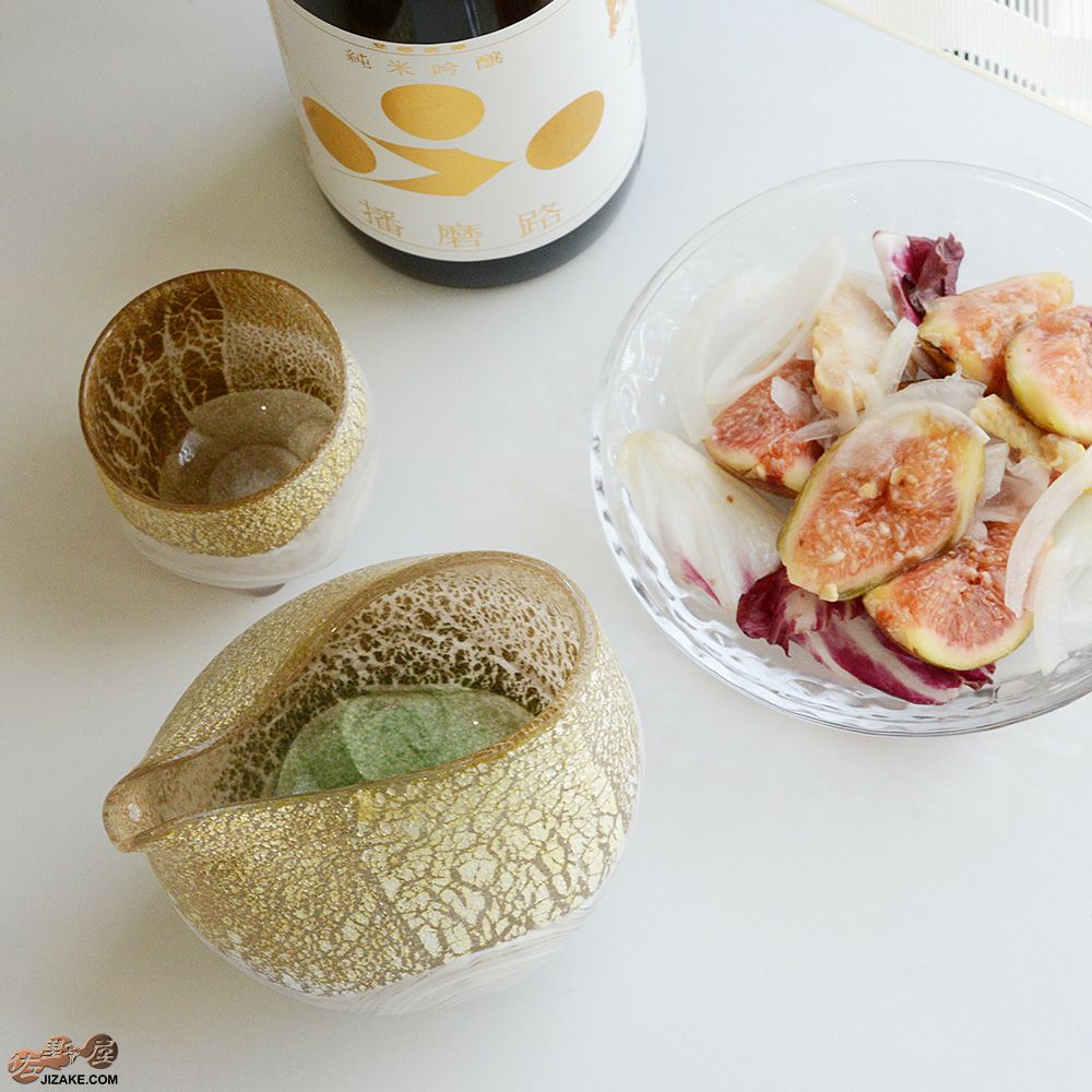 SUN GLASS STUDIO KYOTO　風のしらべ　金色　片口