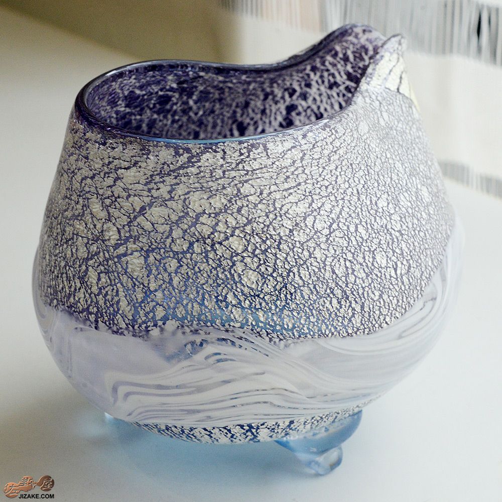 SUN GLASS STUDIO KYOTO  【箱入】風のしらべ　紫の上　片口