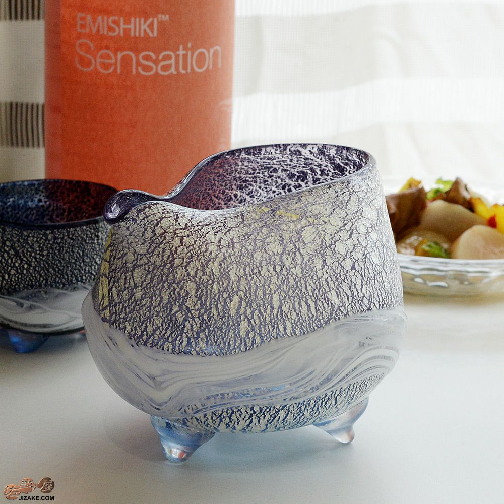 SUN GLASS STUDIO KYOTO  【箱入】風のしらべ　紫の上　片口