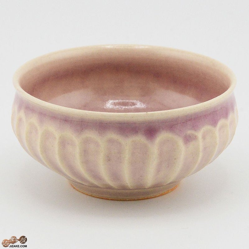 【箱入】平安楽堂　ぐい呑み　ピンク