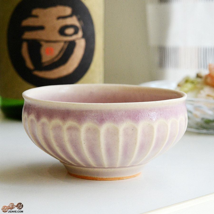 【箱入】平安楽堂　ぐい呑み　ピンク