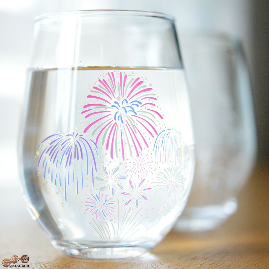 箱入】冷感花火 フリーグラス ペアセット | 日本酒専門店 佐野屋