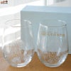 【箱入】冷感花火　フリーグラス　ペアセット 盃　杯