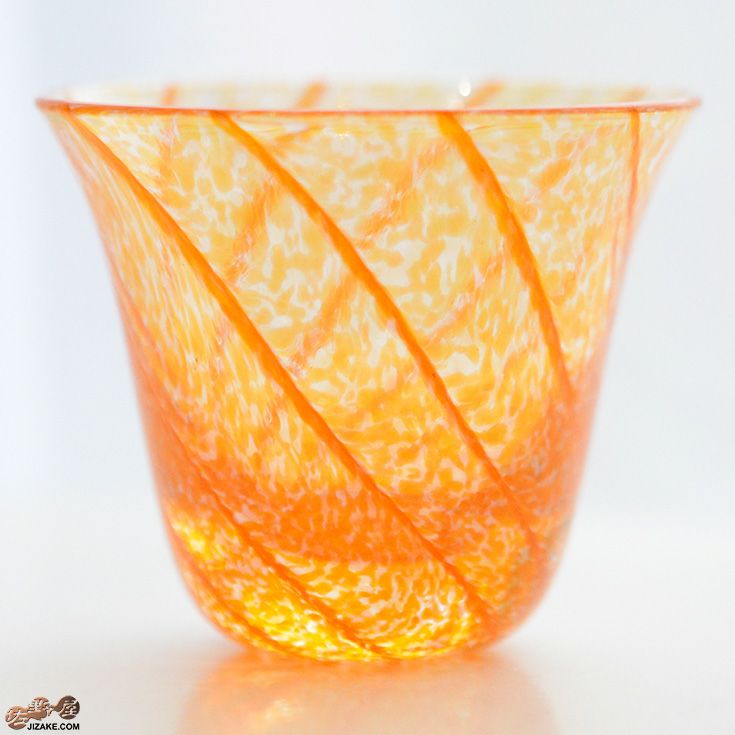 A67ぐい呑 ぐい呑 オレンジ TJ701 | 日本酒専門店 佐野屋 JIZAKE.COM