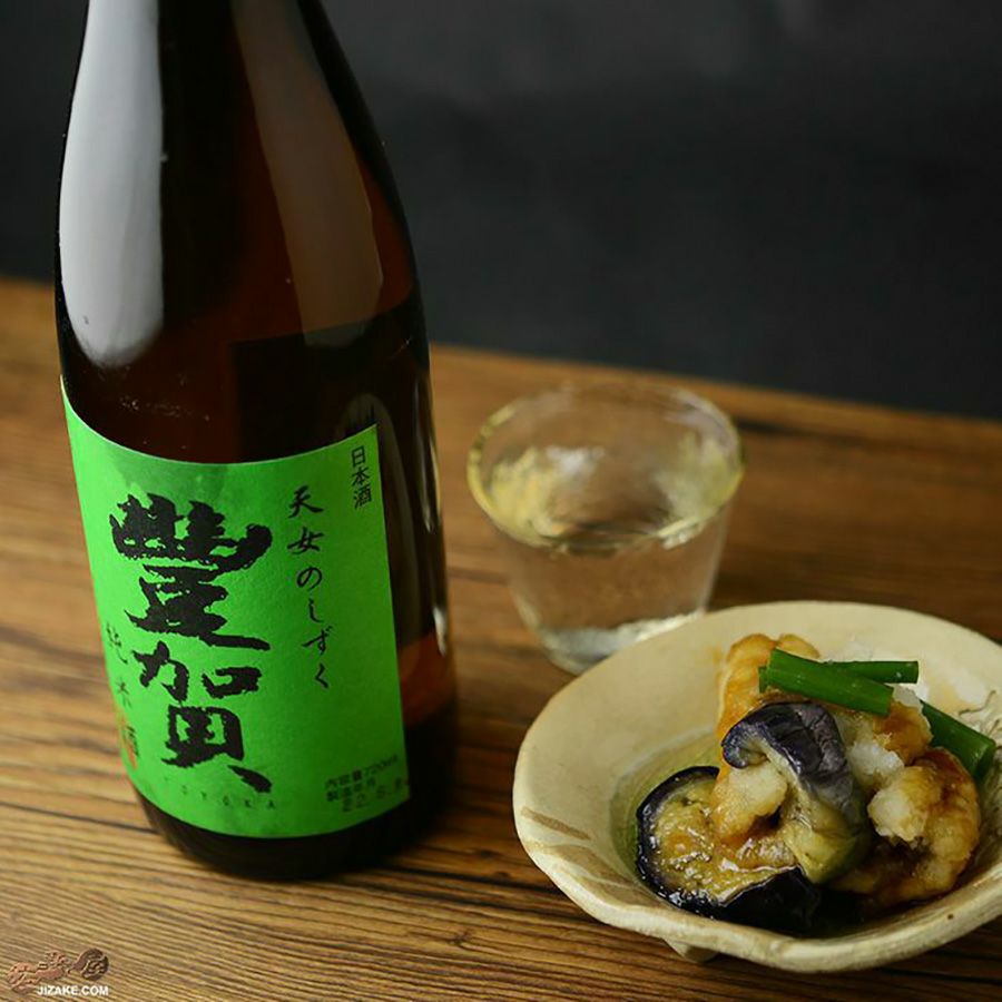 ◇豊賀 緑ラベル 純米 長野C酵母 瓶燗火入れ生詰 2024 [2025年12月