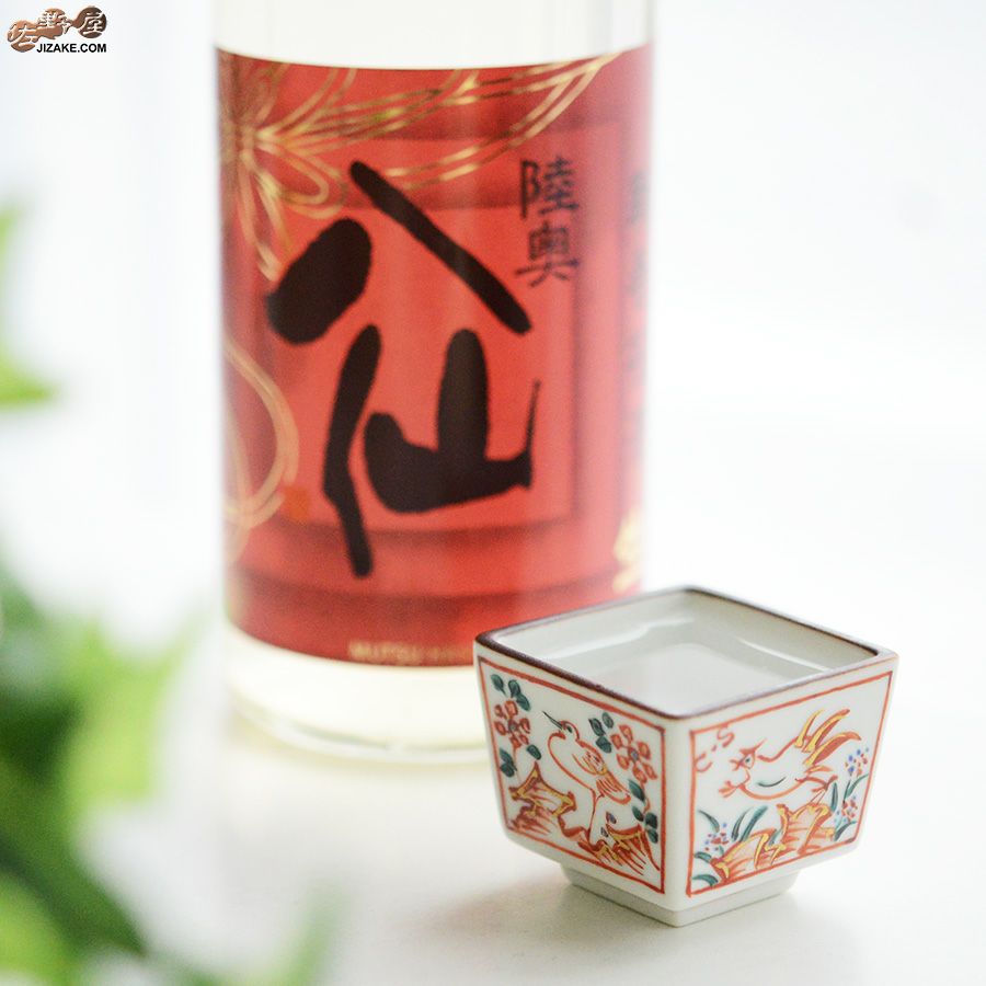 箱入】三華（みか）枡 赤絵 鳥 | 日本酒専門店 佐野屋 JIZAKE.COM
