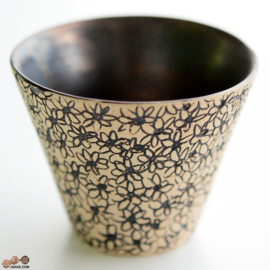 陶芸家　谷口純一 【簡易ラッピング】谷口純一作　花花花　ぐい呑み