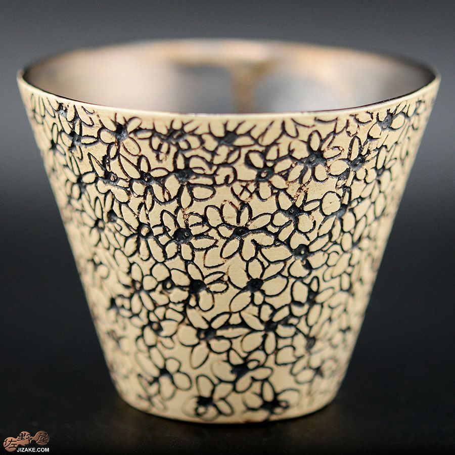 陶芸家　谷口純一 【簡易ラッピング】谷口純一作　花花花　ぐい呑み