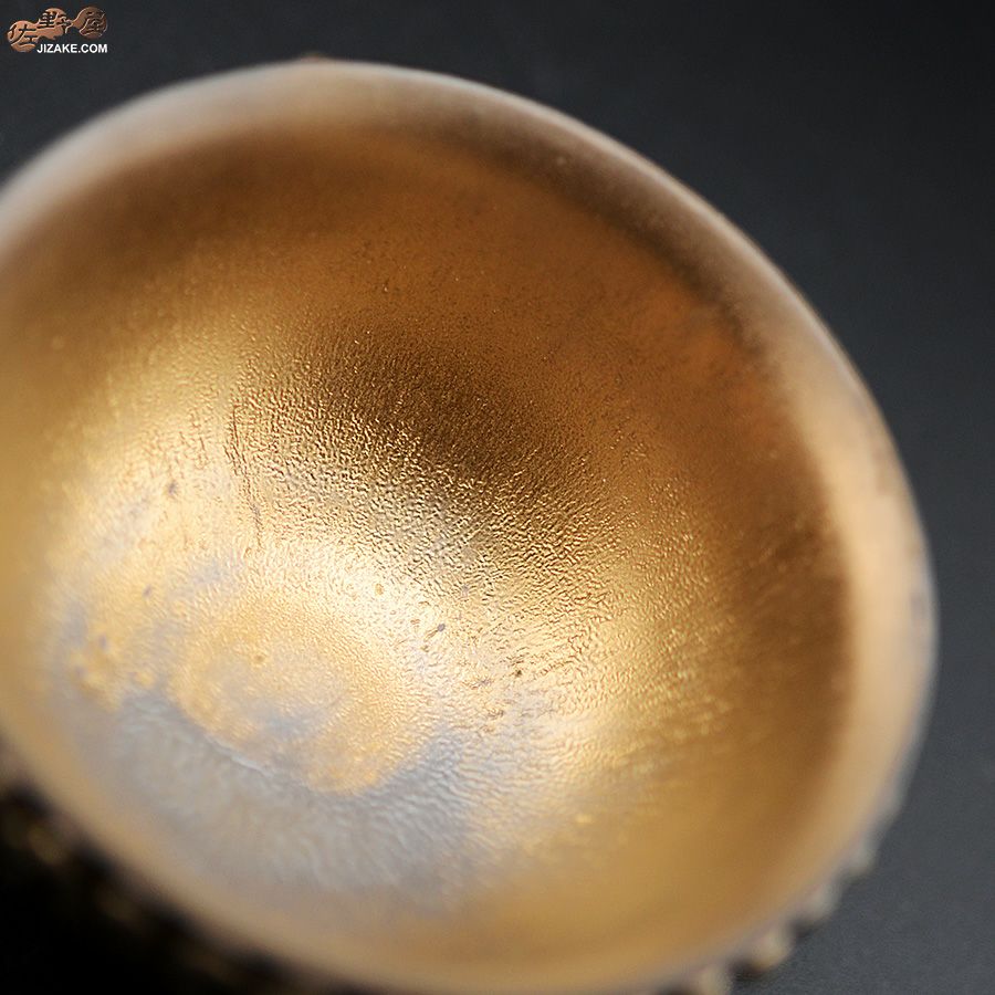 陶芸家　谷口純一 【簡易ラッピング】谷口純一作　螺髪（らほつ）ぐい呑み丸