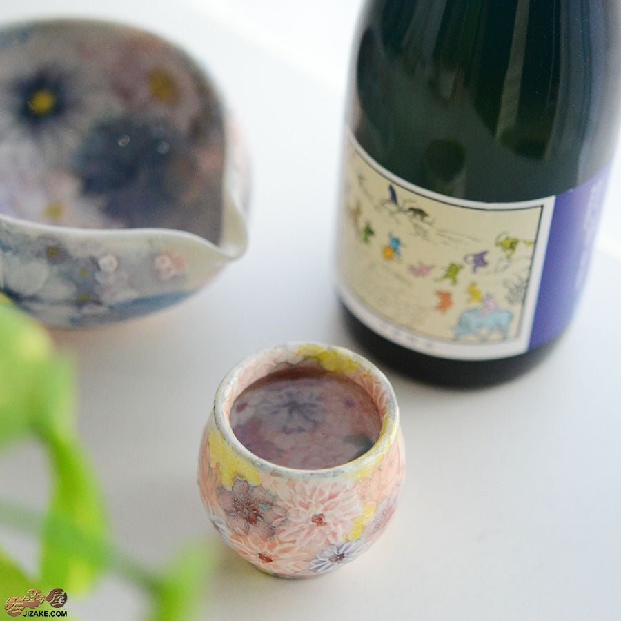 瀬戸焼 【箱入り】野村晃子 花酒器 壺型