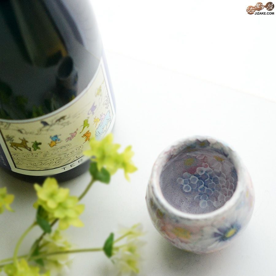 瀬戸焼 野村晃子 【箱入り】野村晃子 花酒器 壺型