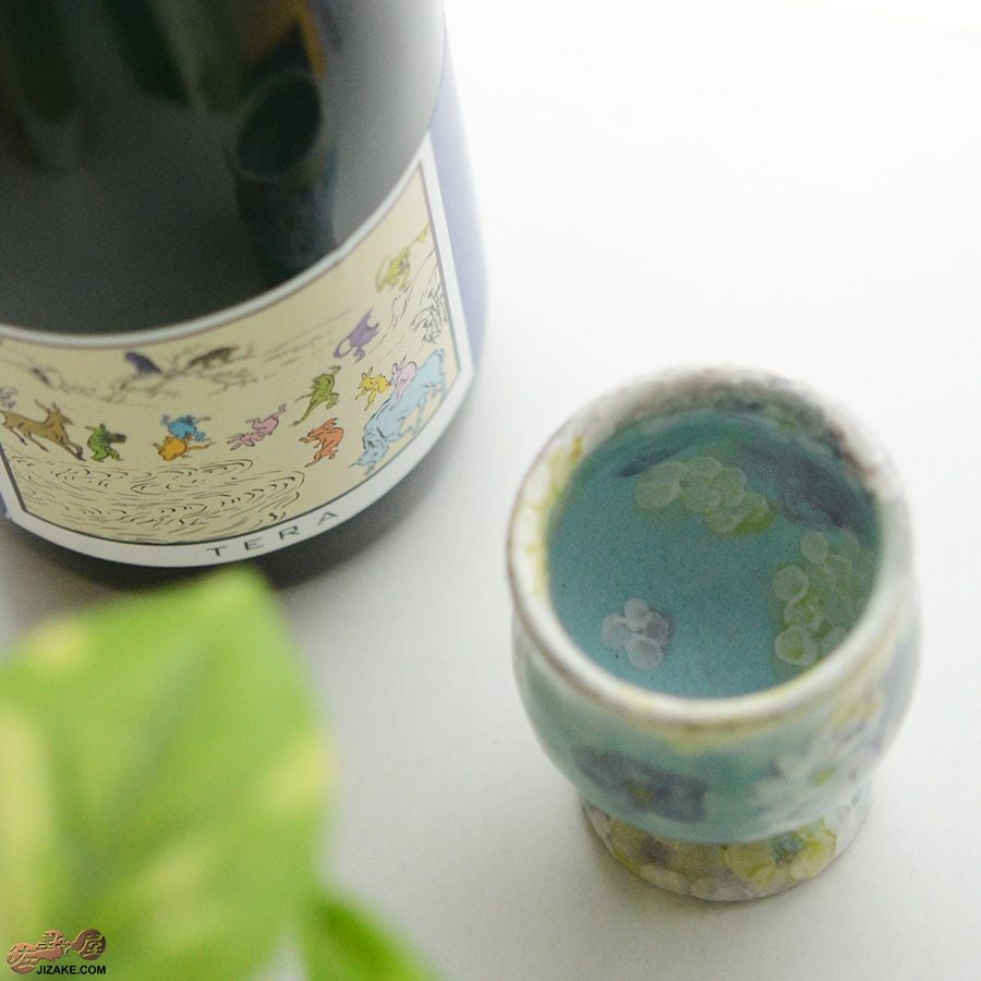 瀬戸焼 【箱入り】野村晃子 花酒器 脚付