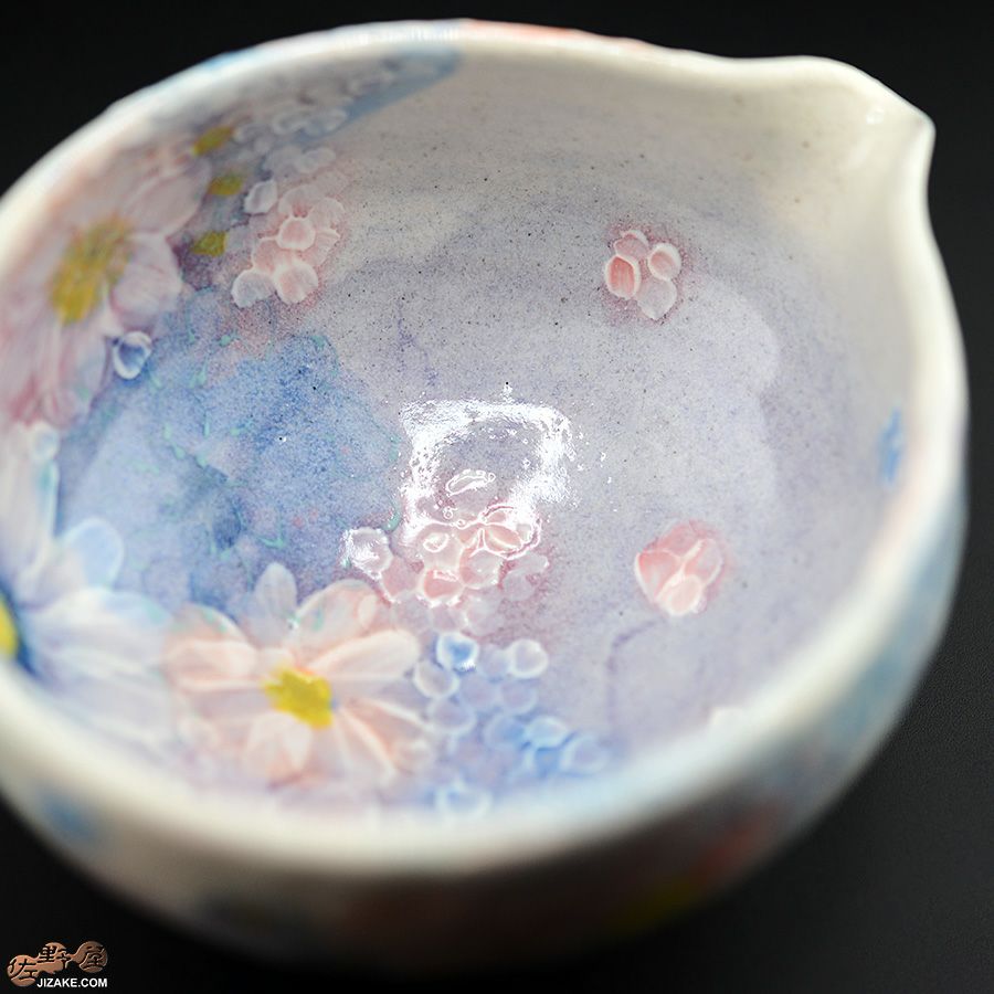 箱入】野村晃子 花酒器 片口 | 日本酒専門店 佐野屋 JIZAKE.COM