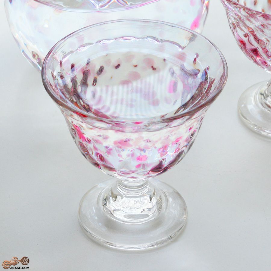 SUN GLASS STUDIO KYOTO 伊藤泰三 【箱入】ヨーヨー　なでしこ　酒盃