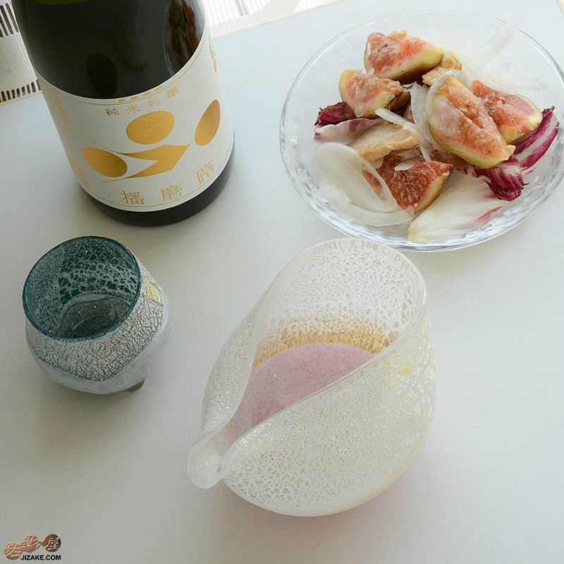 SUN GLASS STUDIO KYOTO 【箱入】風のしらべ　雪いちご　片口