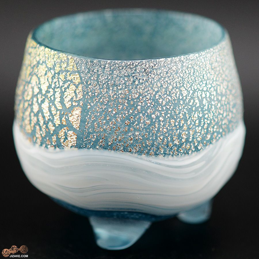 SUN GLASS STUDIO KYOTO 【箱入】風のしらべ　雨情　酒盃