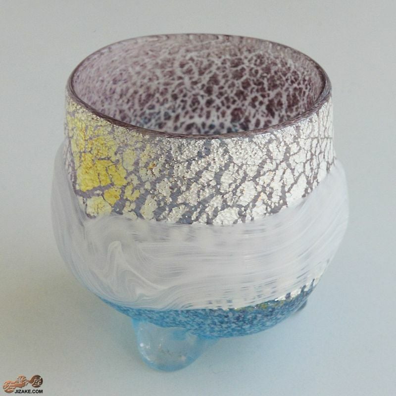 SUN GLASS STUDIO KYOTO 【箱入】風のしらべ　天露(あまつゆ)　酒盃