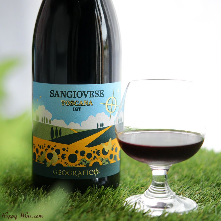 ジェオグラフィコ　タスカン・ヴァイブス　サンジョベーゼ(赤)(SC)