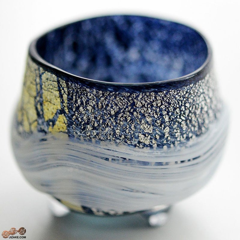 SUN GLASS STUDIO KYOTO 【箱入】風のしらべ　夜叉　酒盃