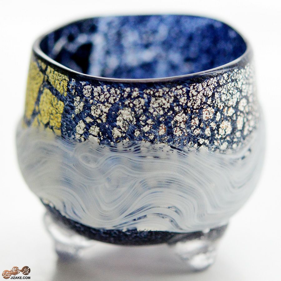 SUN GLASS STUDIO KYOTO 【箱入】風のしらべ　夜叉　酒盃