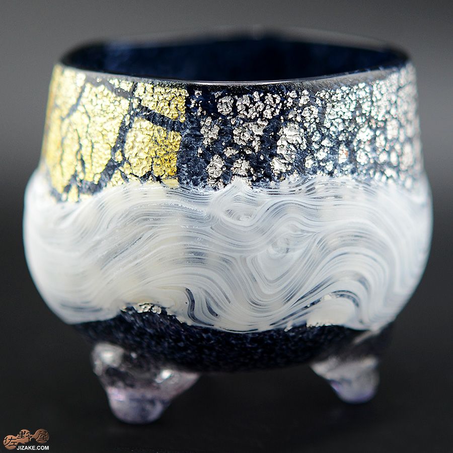 SUN GLASS STUDIO KYOTO 【箱入】風のしらべ　夜叉　酒盃